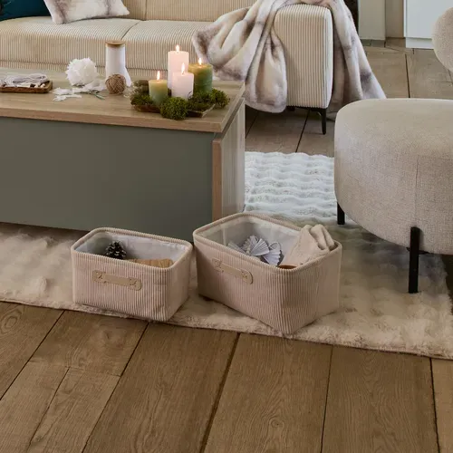 Panier Taille M VELLUTO Beige