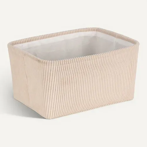 Panier Taille M VELLUTO Beige vue de derrière