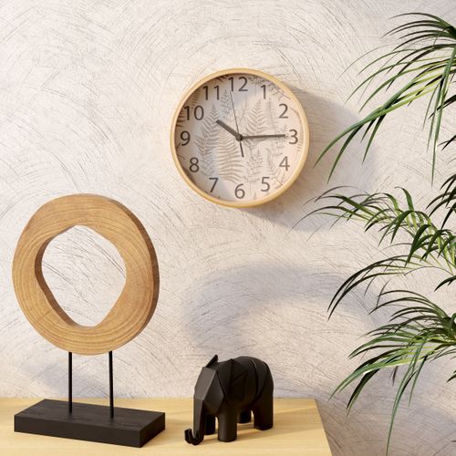 Horloge végétal Ø 25,5 cm ISABEAU Multicouleur