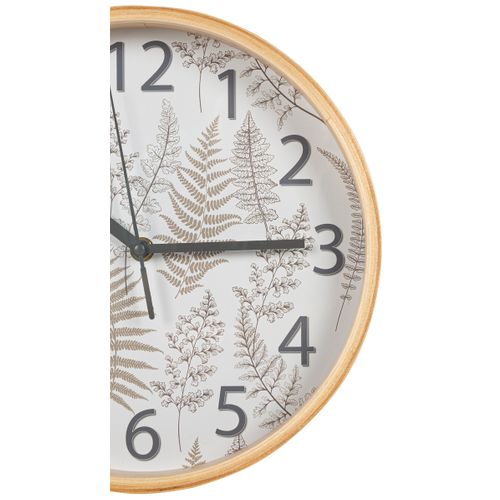 Horloge végétal Ø 25,5 cm ISABEAU Multicouleur vue détaillée