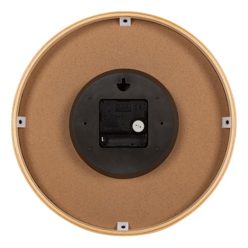 Horloge végétal Ø 25,5 cm ISABEAU Multicouleur vue de derrière