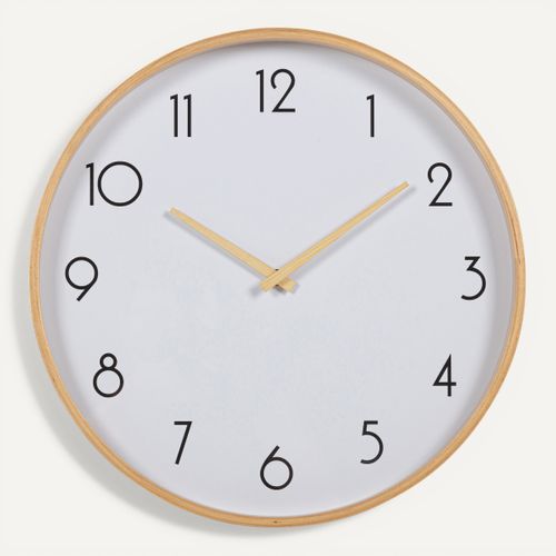 Horloge Ø 40,5 cm JOY Blanc vue de face