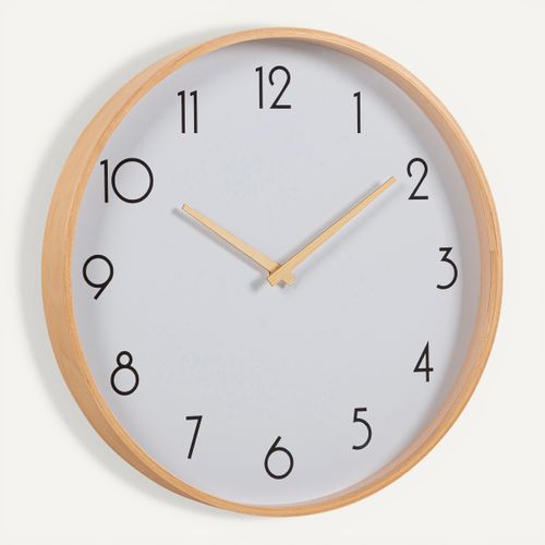 Horloge Ø 40,5 cm JOY Blanc vue 3/4