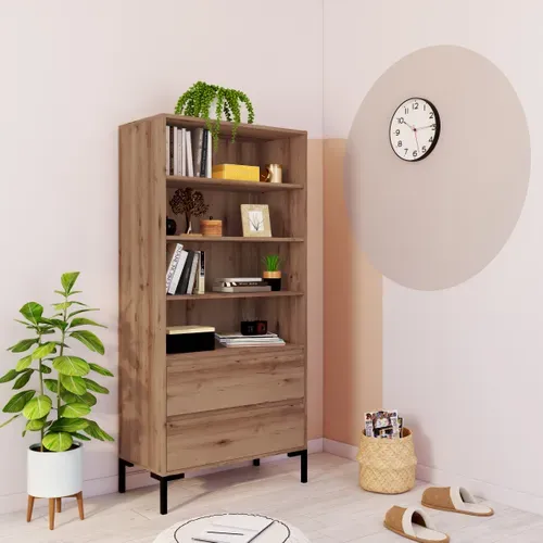 Horloge Ø 30 cm LOUNES Blanc vue d'ambiance 1