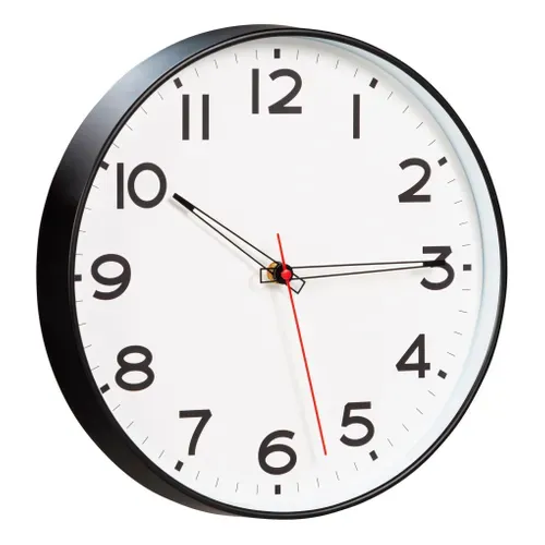 Horloge Ø 30 cm LOUNES Blanc vue 3/4