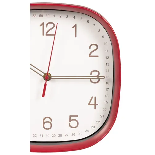 Horloge murale Ø 25 cm SUZY Rouge vue détaillée