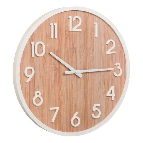 Horloge Ø 50 cm ASTRID Naturel vue 3/4
