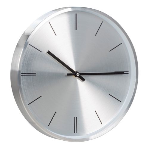 Horloge Ø 30 cm BECKY Silver vue 3/4