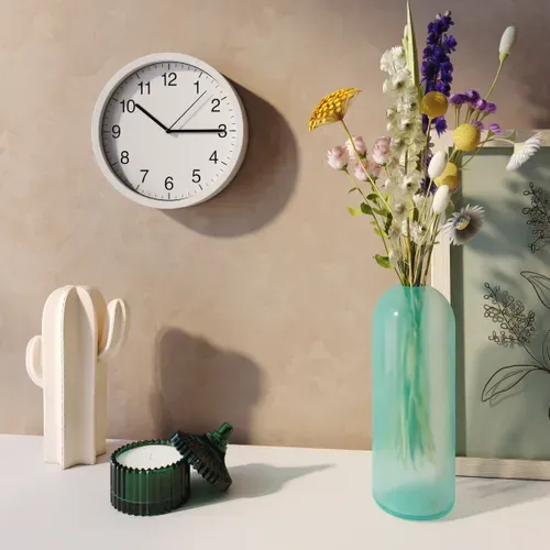 Horloge Ø 20 cm HOUR 4 Blanc vue d'ambiance 1