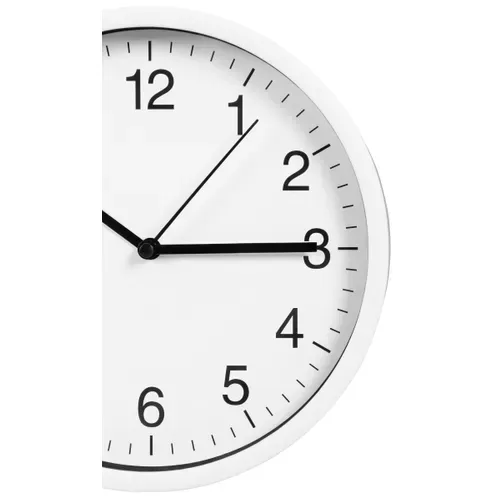 Horloge Ø 20 cm HOUR 4 Blanc vue détaillée