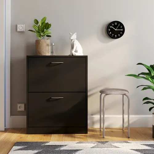 Horloge Ø 20 cm HOUR 4 Noir vue d'ambiance 1