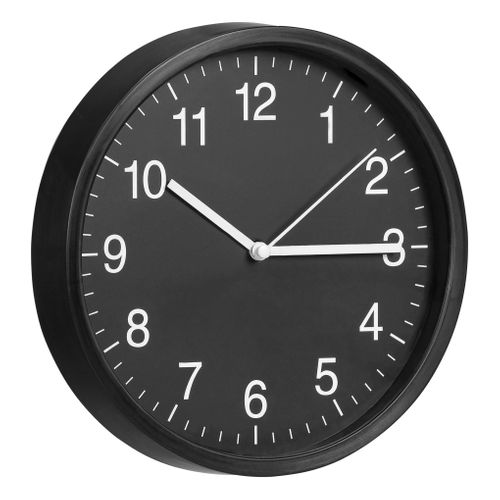 Horloge Ø 20 cm HOUR 4 Noir vue 3/4