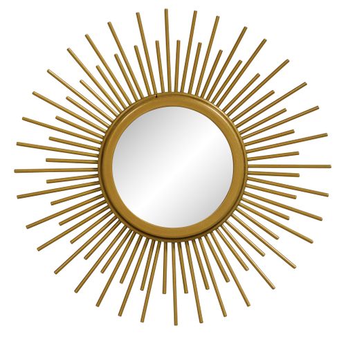 Miroir doré Ø 25 cm SHINE Doré vue de face