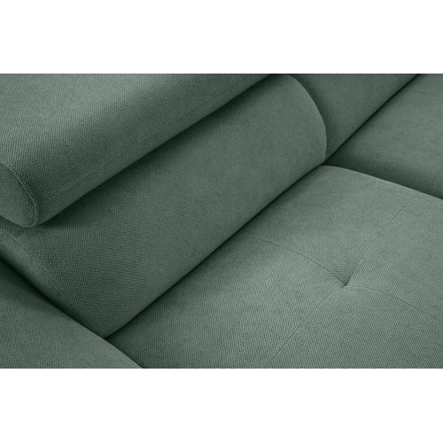 Canapé d'angle convertible OCTAVE tissu Curio écume droit