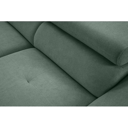Canapé d'angle convertible OCTAVE tissu Curio écume gauche vue détaillée