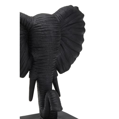 Statue éléphant H. 35 cm CELESTE Noir vue détaillée