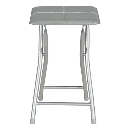 Tabouret pliant TENCO 5 Gris vue de face