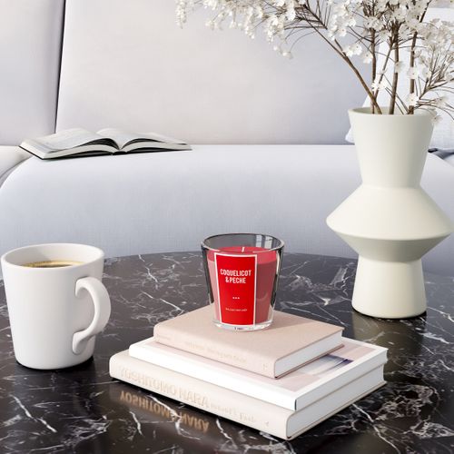 Bougie 130g ALINA Coquelicot pêche vue d'ambiance 1
