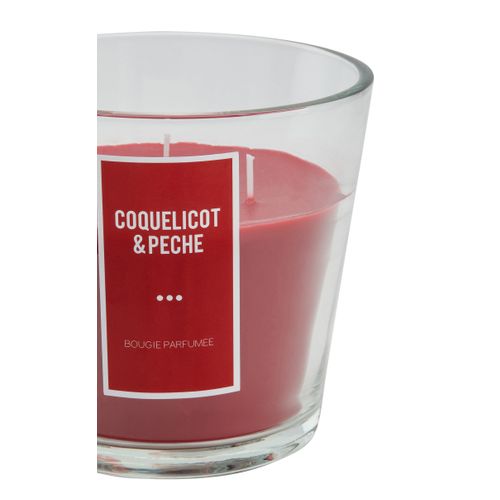 Bougie 500g ALINA Coquelicot et pêche vue détaillée