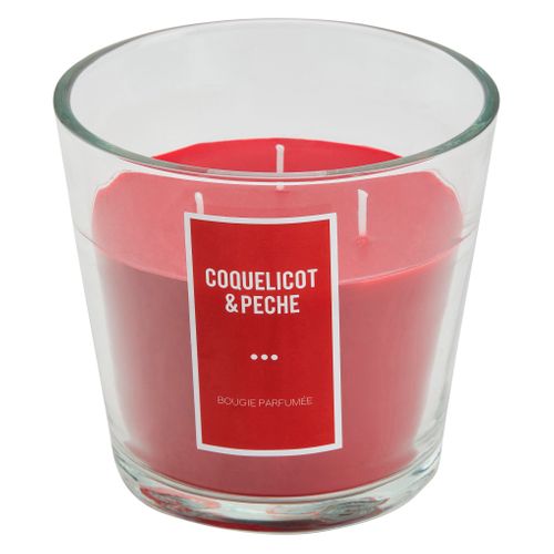 Bougie 500g ALINA Coquelicot et pêche vue 3/4