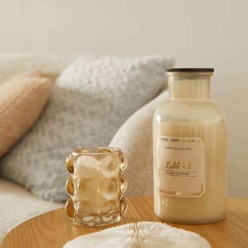 Bougie 800G OPALINE Gris chaud vue d'ambiance 1