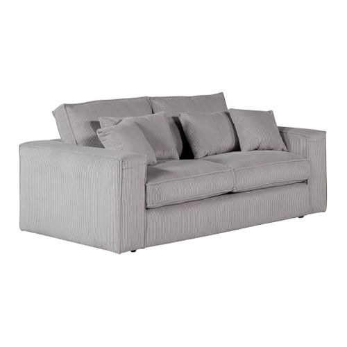 Canapé 2 places CLOUD tissu stello gris vue 3/4