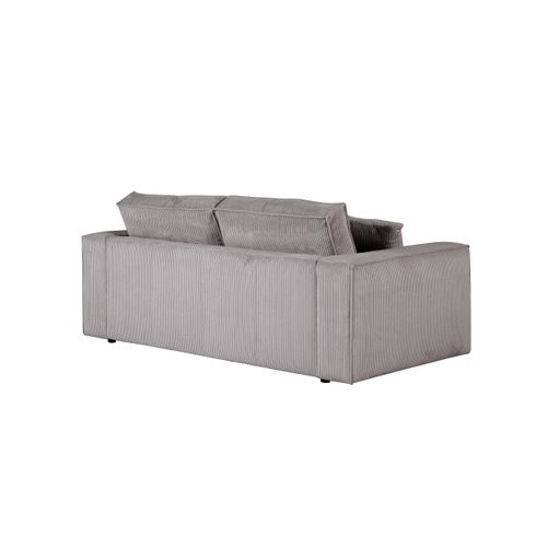 Canapé 2 places CLOUD tissu stello gris vue de derrière