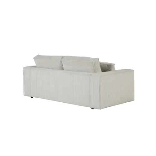 Canapé 2 places CLOUD tissu gris clair vue de derrière