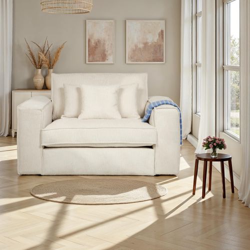 Fauteuil CLOUD tissu ecru