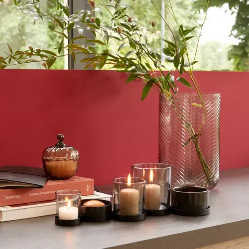 Vase vague H. 25 cm VISHNA Vert vue d'ambiance 1