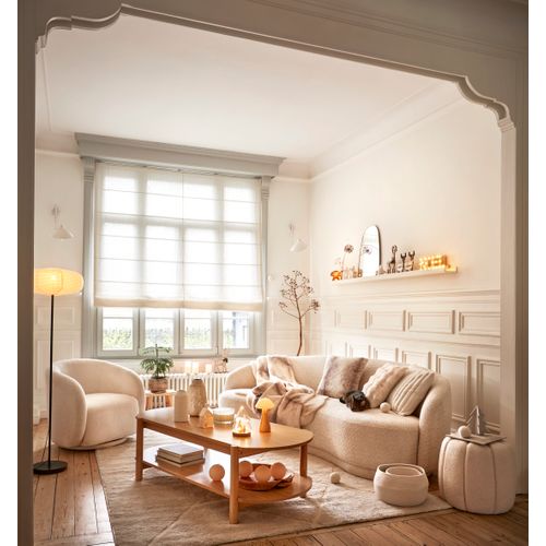 Pouf H. 44 cm VADIM Blanc