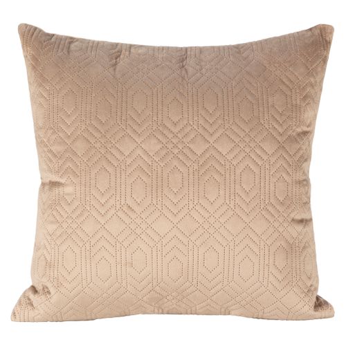 Coussin 45x45 cm VASCO Taupe vue de face