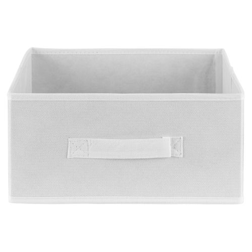 Panier H15 cm INTISSE Blanc vue de face