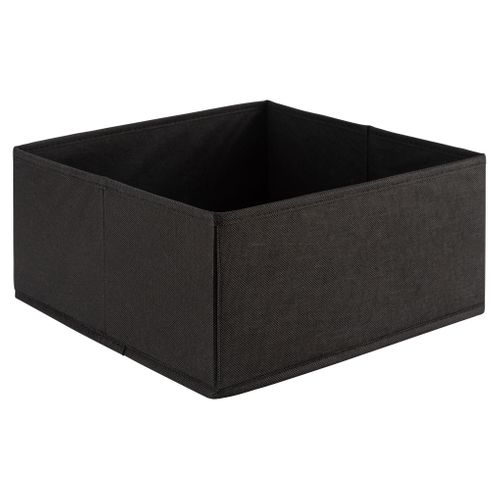 Panier H15 cm INTISSE Noir vue de derrière