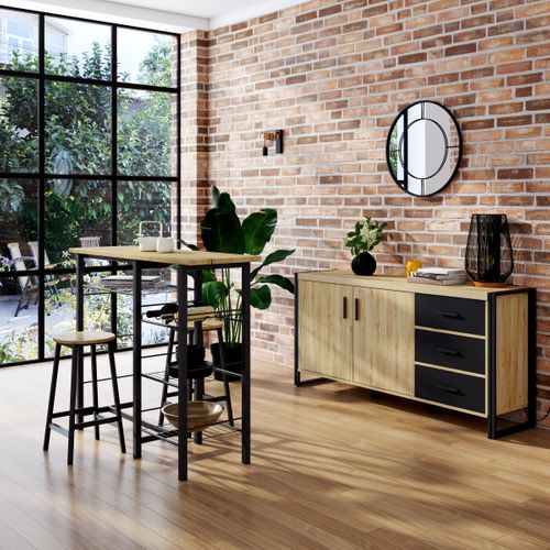 Miroir Ø 60 cm BASILE Noir