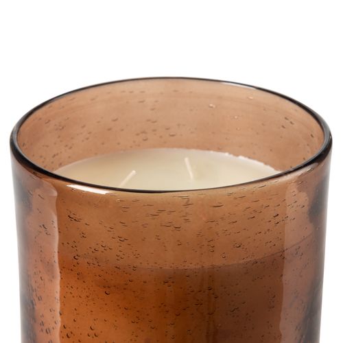Bougie 3 mèches H. 15,5 cm POLINA Marron vue détaillée