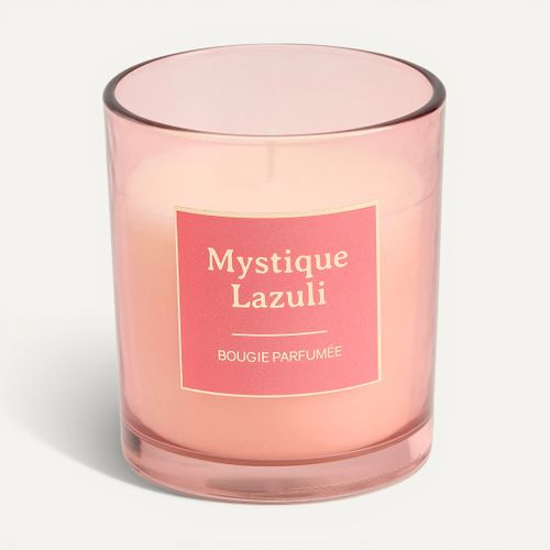 Bougie H. 10 cm MYSTI Rose vue 3/4