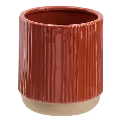 Cache-pot Ø 13 cm ELIAS Terracotta vue de face