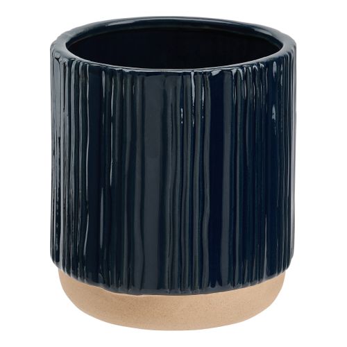 Cache-pot Ø 13 cm ELIAS Bleu vue 3/4