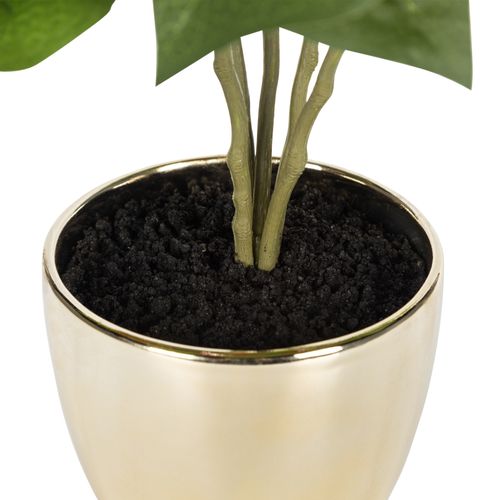 Poinsettia artif H. 45 cm VAKY Vert vue accessoires