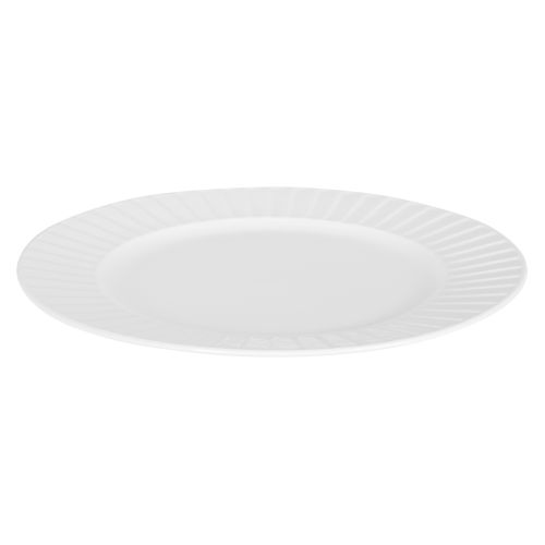 Set 6 assiettes plates Ø 26,5 VICTORIA Blanc vue 3/4