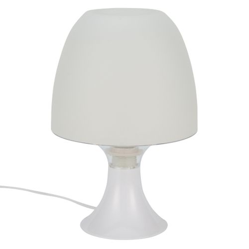 Lampe de chevet H. 24 cm JUNE Blanche
