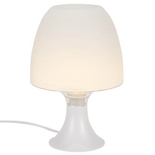 Lampe de chevet H. 24 cm JUNE Blanche