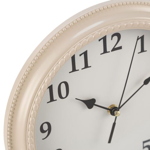 Horloge murale Ø 27,5 cm ZOE Beige vue détaillée