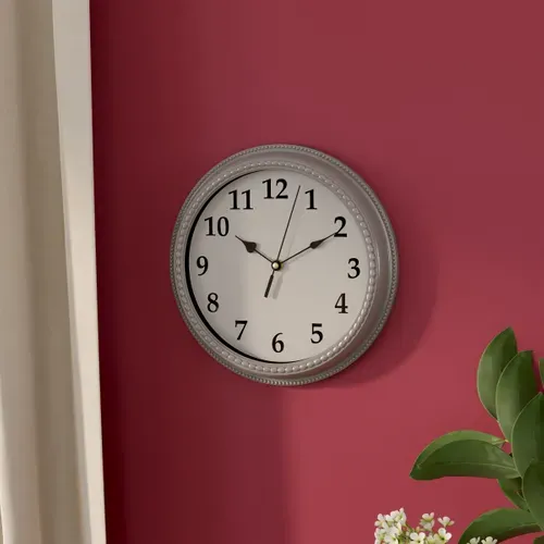 Horloge murale Ø 27,5 cm ZOE Gris vue d'ambiance 1