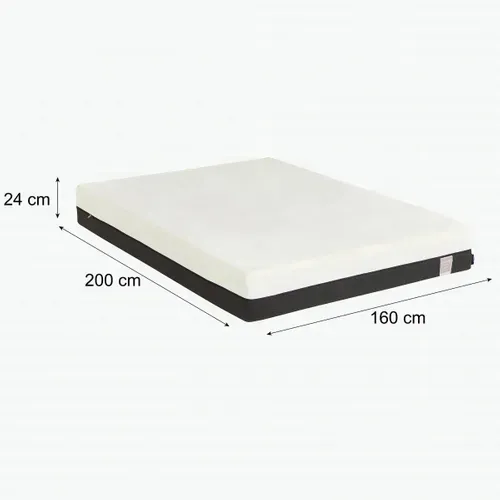 Matelas hybride 160x200 cm DREAMEA EDITION EVO roulé ép.24 cm