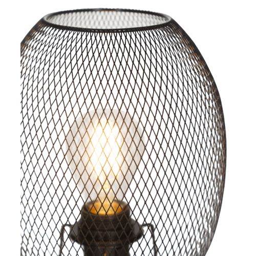 Lampe à poser trépied H. 51 cm CAGE Noire mate vue détaillée