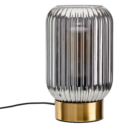 Lampe à poser H. 23 cm GOLDY Gris fumé