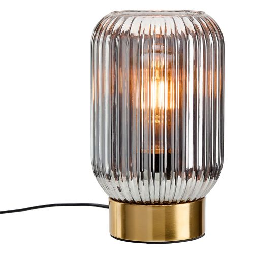 Lampe à poser H. 23 cm GOLDY Gris fumé