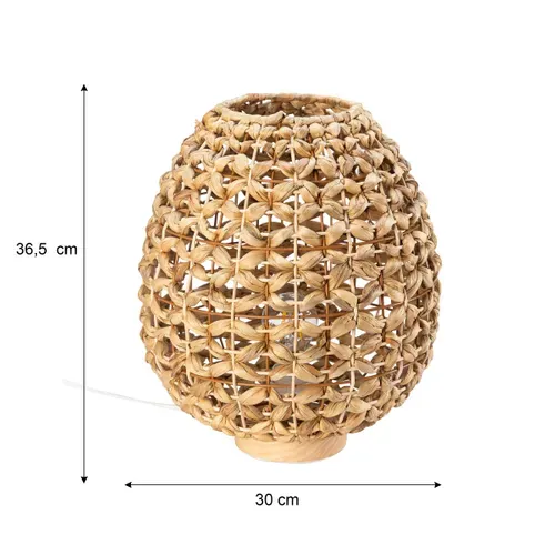 Lampe à poser H. 36,5 cm GOA 2 Naturel